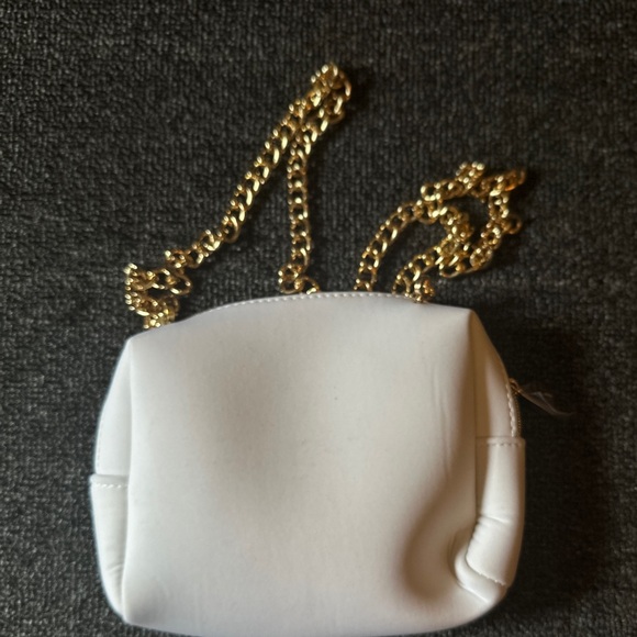AUTH DIOR White Square Bag - *new!!* — Make-up Pouch Converted To Shoulder Bag! - Picture 2 of 5